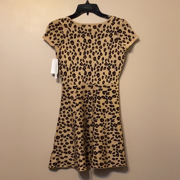 My Michelle Girls Leopard Print Sweater Dress, L - Picture 4 of 4